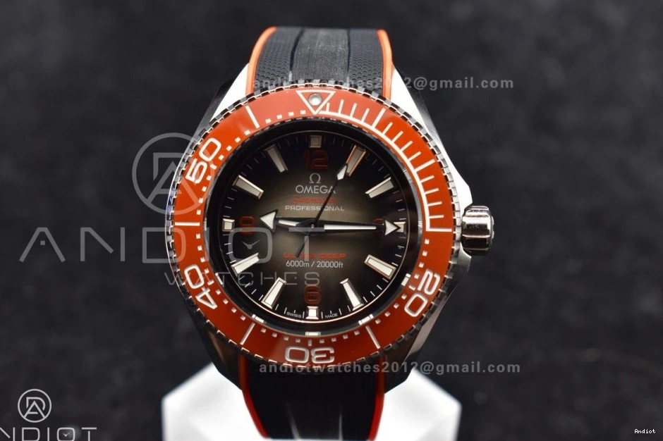 Edition on Ceramic Rubber A2824 Dial SS Gray 1:1 Black Orange 6000M Bezel Strap Deep Seamaster Ultra Best TF 1229